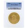 Image 1 : 1924 $20 St. Gaudens Double Eagle Gold Coin PCGS MS65