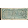 Image 2 : 1864 $5 Confederate States of America Note