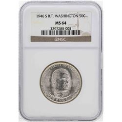 1946-S Booker T. Washington Memorial Half Dollar Coin NGC MS64