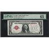 Image 1 : 1928 $1 Legal Tender Note Fr. 1500 PMG Gem Uncirculated 65EPQ