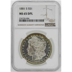 1881-S $1 Morgan Silver Dollar Coin NGC MS65DPL