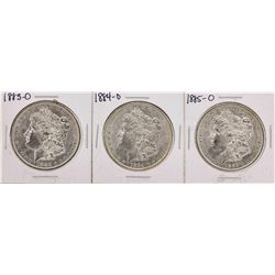 Set of 1883-O to 1885-O $1 Morgan Silver Dollar Coins