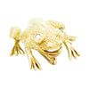 Image 1 : 18KT Yellow Gold 0.08ctw Diamond Frog Pin