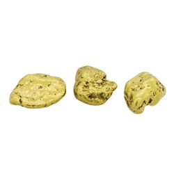 Lot of (3) Alaskan Gold Nuggets 18.26 Grams