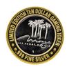 Image 2 : .999 Silver Mirage Las Vegas Nevada $10 Casino Limited Edition Gaming Token