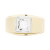 Image 1 : 14KT Yellow Gold Men's 0.35ct Diamond Ring