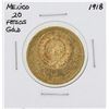 Image 1 : 1918 Mexico 20 Pesos Gold Coin