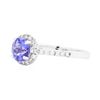 Image 2 : 18KT White Gold 1.18ct Tanzanite and Diamond Ring