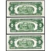 Image 2 : Lot of (3) 1953 $2 Legal Tender Notes