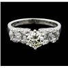 Image 1 : 18KT White Gold 1.51ctw Diamond Ring