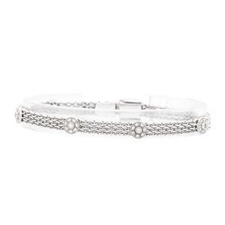 18KT White Gold Ladies 0.34ctw Diamond Bracelet