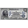 Image 1 : 1902 Date Back $20 Bank of California San Francisco National Currency Note CH# 9