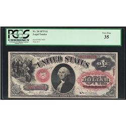 1875 $1 Legal Tender Note Fr.20 PCGS Very Fine 35