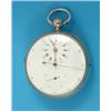 Image 1 : A William IV silver pocket watch, the enamelled dial with subsidiary hours/minutes dial with gold...