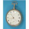 Image 1 : A George III 18ct gold dumb quarter repeating pair case pocket watch, with plain outer case, inne...