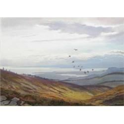 Philip Rickman (1891-1982) watercolour, 'Throwing up from the Stoop, The Tay Estuary, Fotheringha...