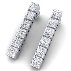3 CTW Certified VS/SI Diamond Earrings 18K White Gold - REF-240M2F - 39911