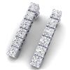 Image 1 : 3 CTW Certified VS/SI Diamond Earrings 18K White Gold - REF-240M2F - 39911