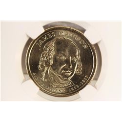 2007-D JAMES MADISON DOLLAR NGC BRILLIANT UNC