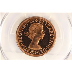 1970 GREAT BRITAIN HALF PENNY PCGS PR66RD