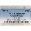 Image 3 : 1970 GREAT BRITAIN HALF PENNY PCGS PR66RD