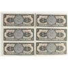 Image 1 : 6 CRISP UNC 1967 MEXICO PESOS 1 SET OF 2
