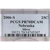 Image 3 : 2006-S SILVER NEBRASKA QUARTER PCGS PR70 DCAM