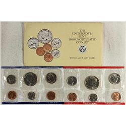 1990 US MINT SET (UNC) P/D (WITH ENVELOPE)