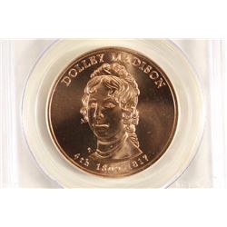 2007 DOLLEY MADISON BRONZE MEDAL PCGS MS69RD