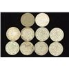 Image 1 : 10 ASSORTED 1957-1967 MEXICO SILVER .100 PESOS