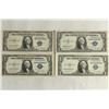 Image 1 : 4 ASSORTED 1935 $1 SILVER CERTIFICATES