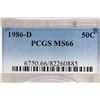 Image 3 : 1986-D KENNEDY HALF DOLLAR PCGS MS66