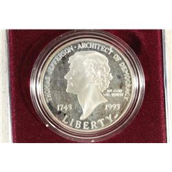 1993-S THOMAS JEFFERSON COMMEMORATIVE PROOF