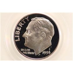 1996-S ROOSEVELT DIME PCGS PR70 DCAM