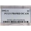 Image 3 : 1992-S LINCOLN CENT PCGS PR69RD DCAM