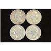1954-D,60-D,62 & 64 WASHINGTON SILVER QUARTERS