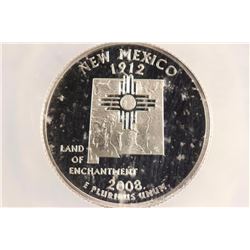2008-S NEW MEXICO QUARTER ANACS PR70 DCAM