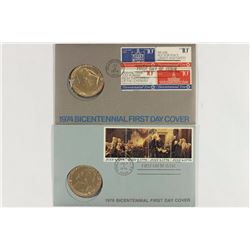 1974 & 1976 US MINT BICENTENNIAL FDC'S