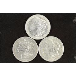 1921-P/D/S MORGAN SILVER DOLLARS AU/UNC