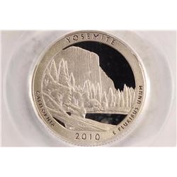 2010-S YOSEMITE N.P. QUARTER PCGS PR69 DCAM