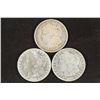 Image 1 : 1881-S, 1885-O & 1888-O MORGAN SILVER DOLLARS