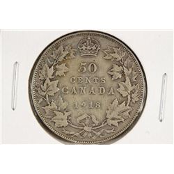 1918 CANADA SILVER 50 CENTS