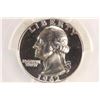 Image 1 : 1962 WASHINGTON SILVER QUARTER PCGS PR65