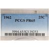 Image 3 : 1962 WASHINGTON SILVER QUARTER PCGS PR65