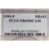 Image 3 : 1999-P SBA DOLLAR PCGS PR69 DCAM