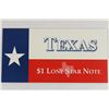 Image 2 : 2001 TEXAS $1 LONE STAR NOTE CRISP UNC