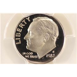 1982-S ROOSEVELT DIME PCGS PR70 DCAM