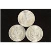Image 2 : 3-1921 MORGAN SILVER DOLLARS AU/UNC