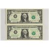 Image 1 : 2-2003-A $1 FRN'S LOW CONSECUTIVE SERIAL 'S UNC