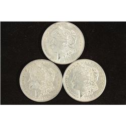 1921-P/D/S MORGAN SILVER DOLLARS
